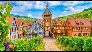 🏰 Empty Streets & Silence in Riquewihr, France | 4K ASMR