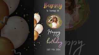 Birthday Invitation Design in Canva 🎂  Creative Digital Invitation Card  #Shorts