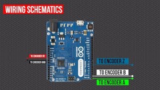 DIY arduino forcefeedback steering wheel | PART2 | CONNECT THE ENCODER