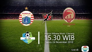 Jadwal Live Indosiar, Persija Vs Sriwijaya FC di Liga 1 2018, Sabtu Pukul 15.30 WIB