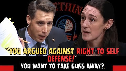 Sen. Hawley UTTERLY DISMANTLES Dem Supreme Court Nominee Going After The 2nd Amendment Right