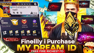  Finally ❗Purchased My Dream Free Fire ID Worth ₹1 Crore! 💎 All Evo Guns Maxed Out🔥Garena Free Fire 
