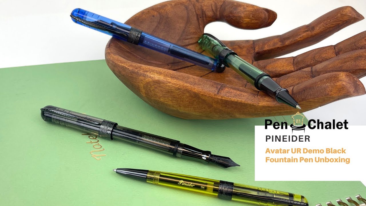 Pineider Avatar UR Demo Black Fountain Pens