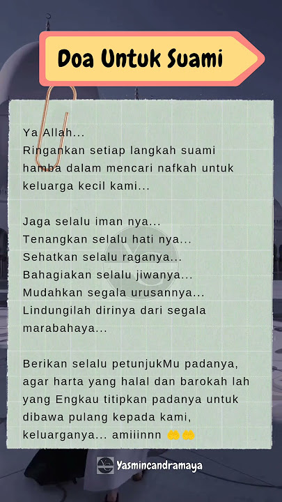 Doa untuk Suami || #shorts #islamicstatus #statuswhatsapp