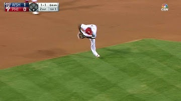 WSH@PHI: Franco makes a difficult throw to first