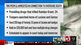 Two people arrested in connection to overdose death