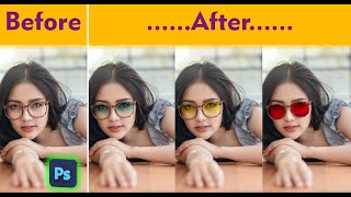 How to add Glare on glasses Magically in Photoshop | Sunglasses editing Photoshop Tutorial screenshot 4