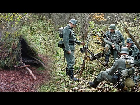 Пьяные немцы жили в шалаше в лесу и потеряли на острове у болота