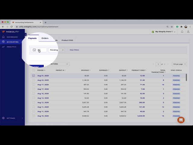 Ecommerce Accounting Automation with Webgility