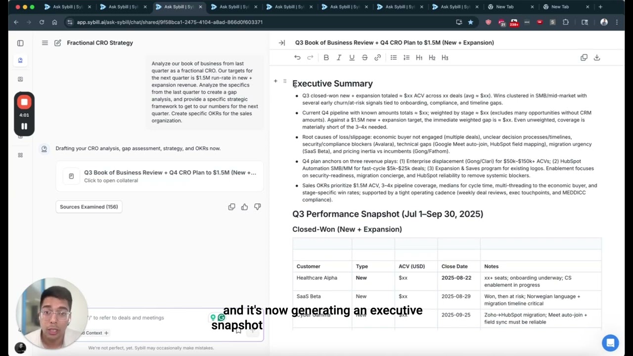 Ask Sybill Demo with our CEO, Gorish Aggarwal