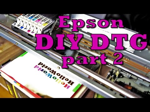 DIY DTG flatbed printer. Epson 2200  p.2 / Самодельный планшетный принтер