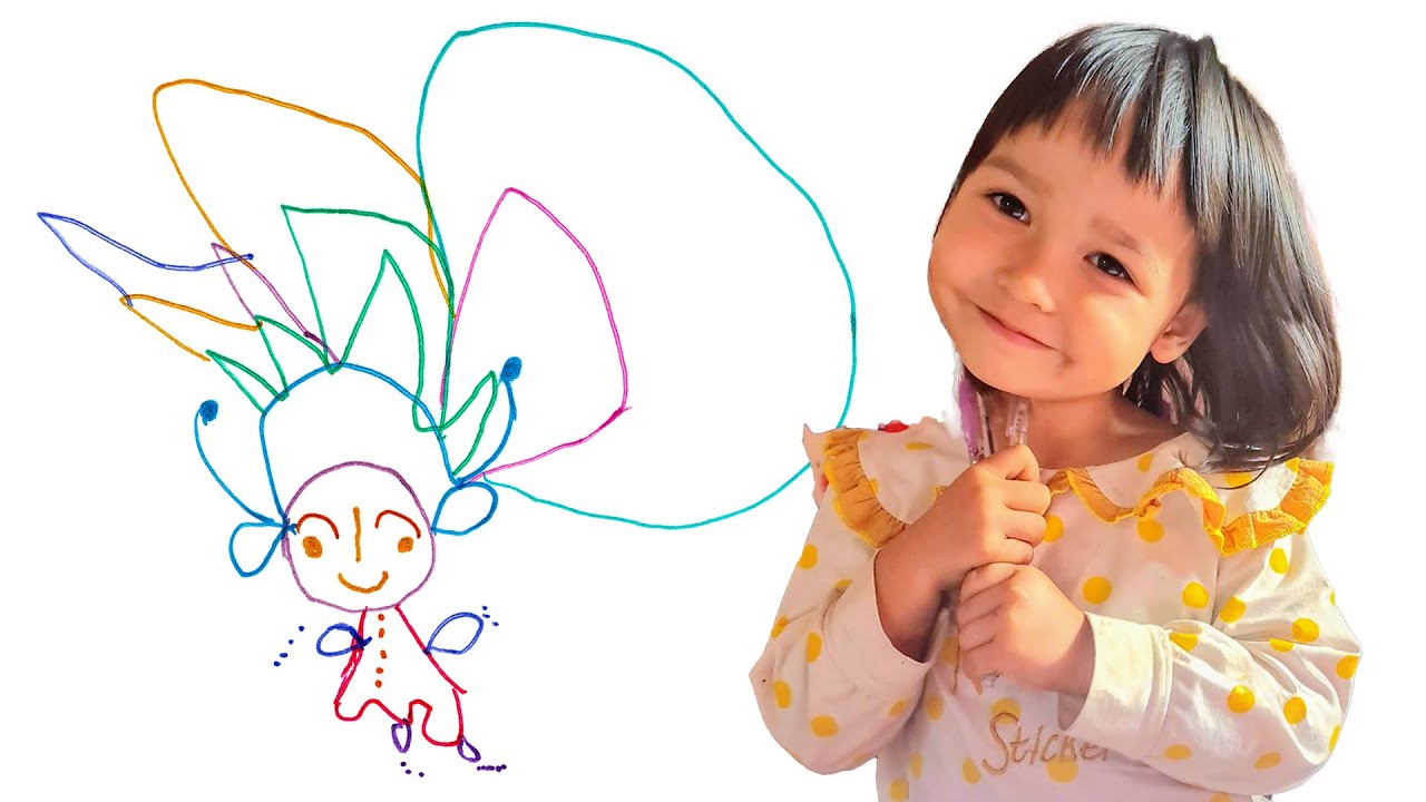 2-year-old kid artist Mia Mai | Drawing Mesami 164 | Handmade NFTs listed on OpenSea | #NFT artist