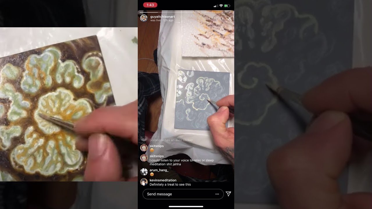 Guy Aitchison Oil Painting Study and Stream of Conscience