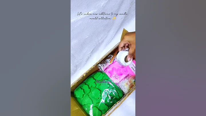 Let's unbox my new candle moulds collection 🎀 DM to order 🎁 #MellorabyMeena #Handmade#Scentedcandles