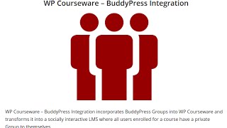 WP Courseware - BuddyPress Integration Plugin