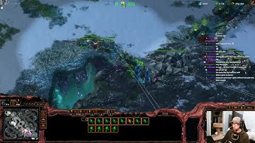 ZvP - Proxy Gate Zealot allin vs Spine Ling Queen defense