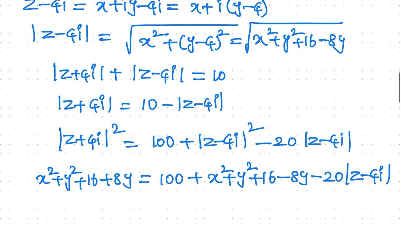 If z = x + iy and if the point P in the argand plane represents z