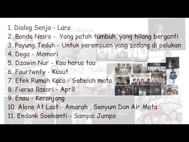 Kumpulan Lagu Indie Indonesia Pilihan (Patah Hati) + Lirik Lagu class=