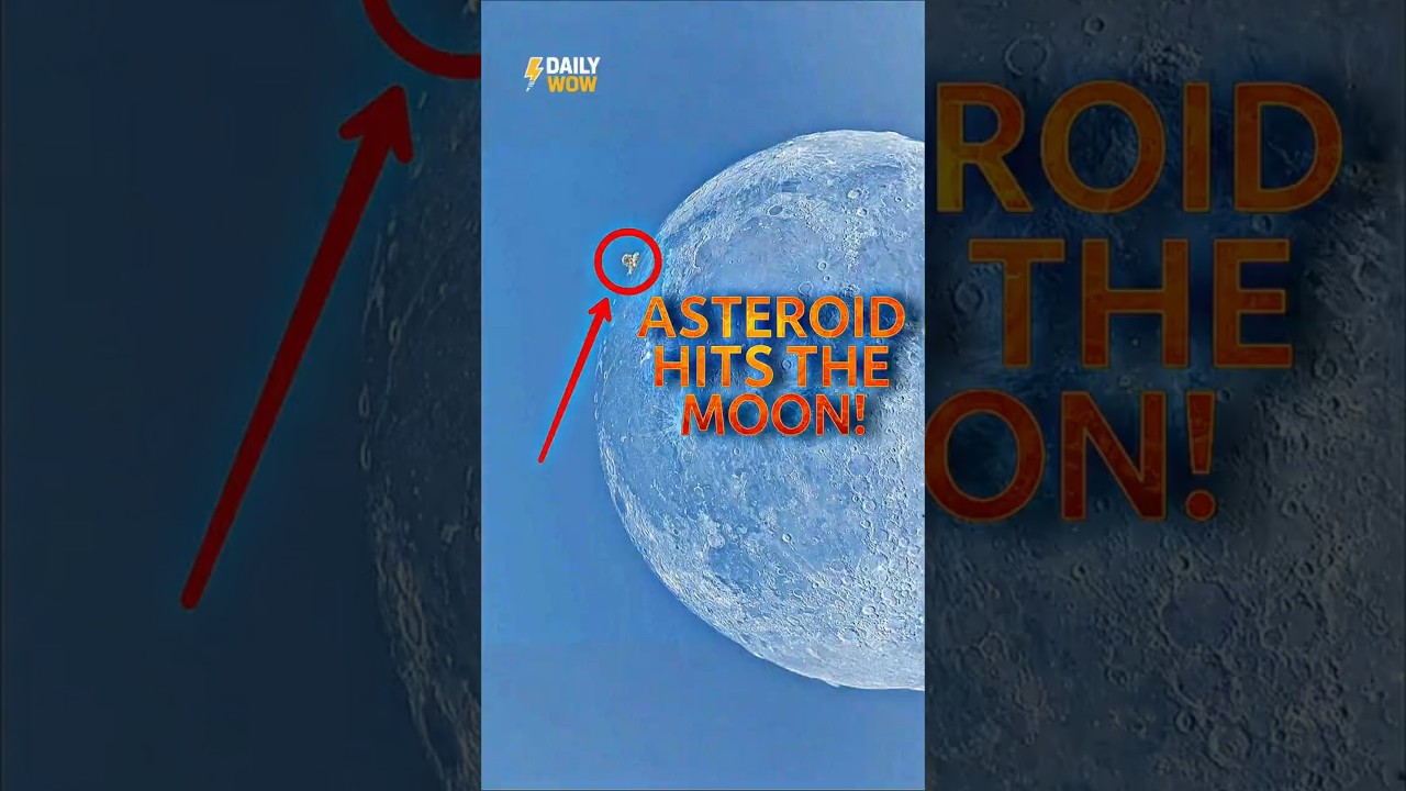 A Real Asteroid Just Hit the Moon — In Broad Daylight! 🌑💥 