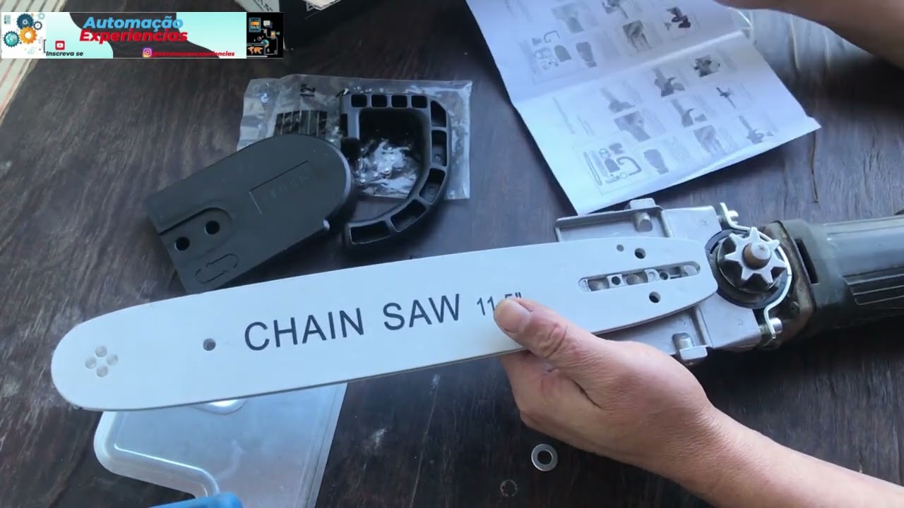 Motosserra Adaptador Para Esmerilhadeira Lixadeira Elétrica