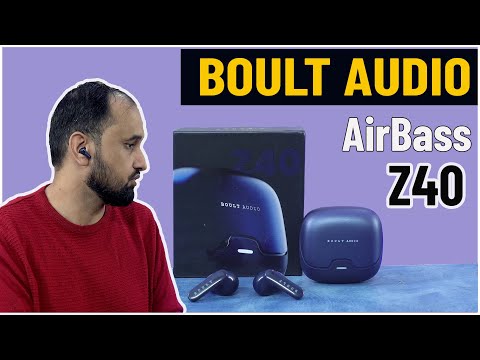 Low Latency Boult Audio AirBass Z40 with ZEN ENC Mic  & 60H Playtime ✔
