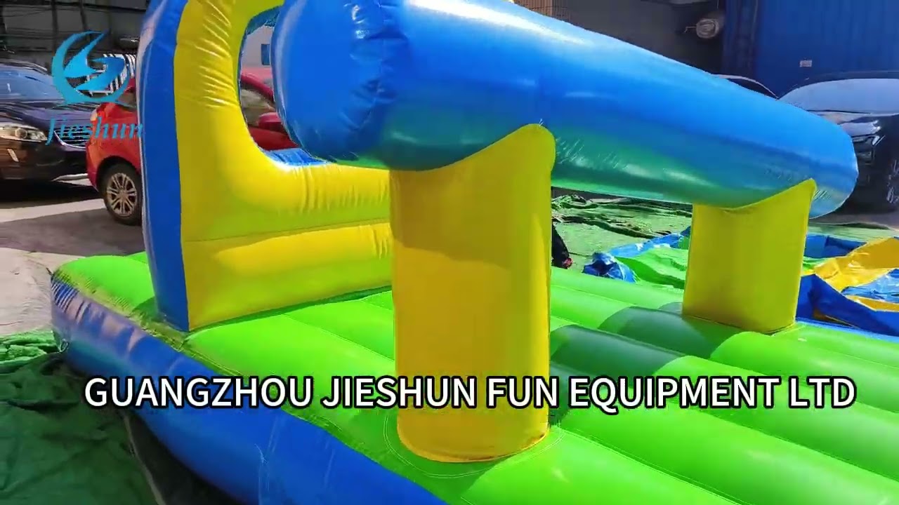 SUMMER SPLASH CHALLENGE! 💦 MEGA Inflatable Water Obstacle Course Full Run!