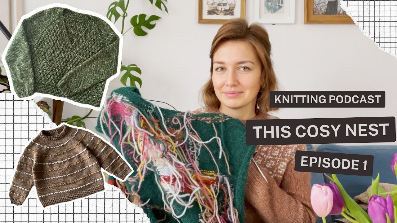ThisCosyNest EP. 1: 2023 FOs, Festival Sweater by Petiteknit, Dots Sweater, CRAZY wip, yarn shop