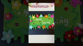 “Welcome Spring with this cute Hello Spring wall hanging! 🌸✨ #DIy#Crafting #Shorts”