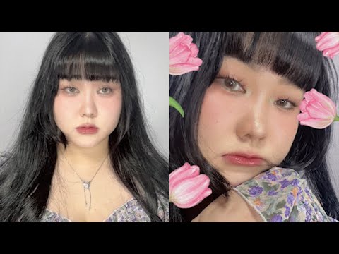 새로 구매한 제품들로 메이크업✨ 3ce, 롬앤, 아멜리 제품들로 싱그러운 봄 메이크업 신상 가닥속눈썹!💛