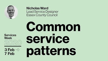 Services Week Remote Session: Common Service Patterns