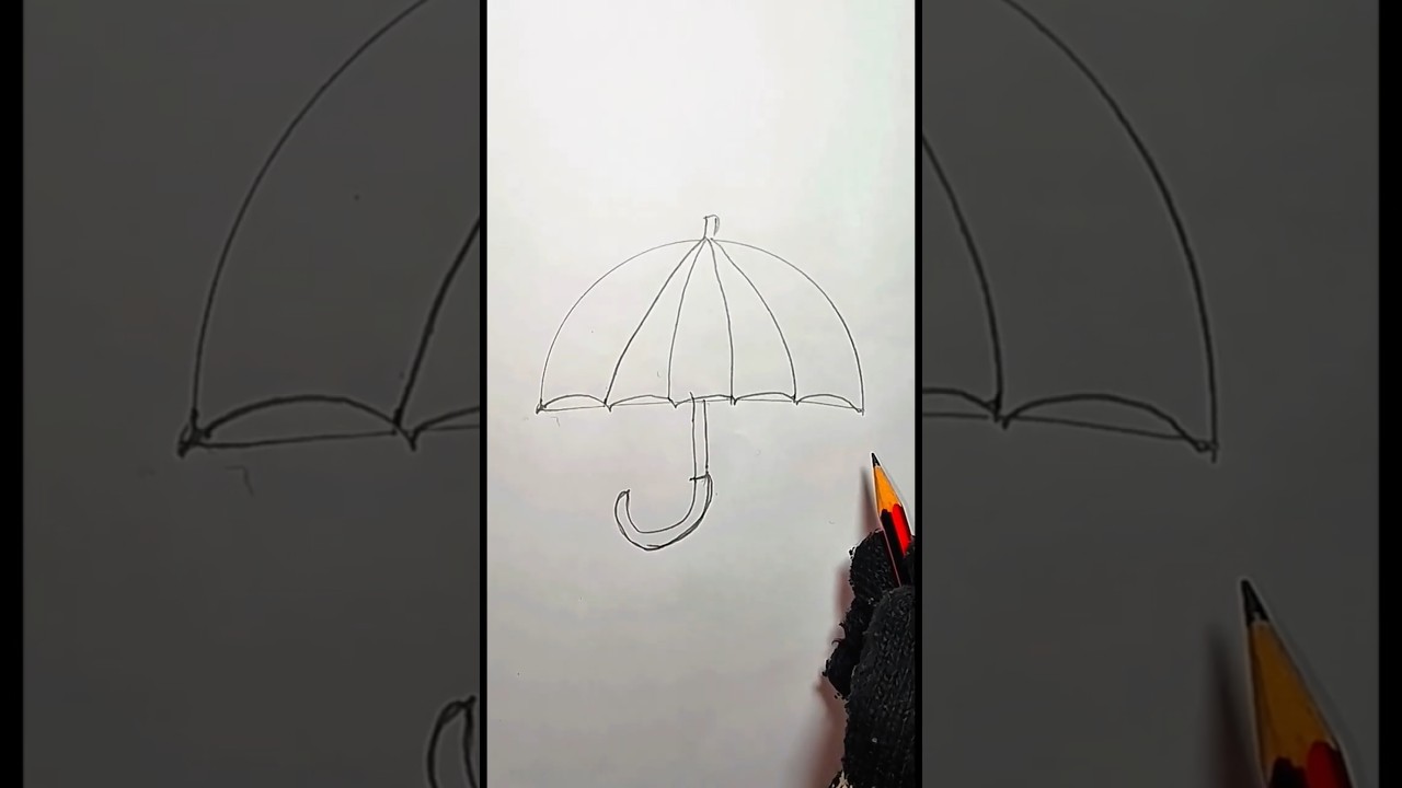 How To Draw a Umbrella For kids |fish drawing step by step 