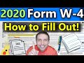 How to Fill Out the New 2020 W-4 Form (VERY DETAILED Examples) (2020 W-4 Explained Step By Step)