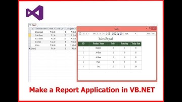 How To Create Visual Basic Report Wizard Application #VB.NET