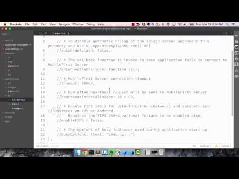 Working with IBM MobileFirst and Ionic