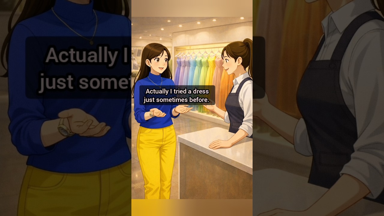 Shopping English at shopping mall|Learn English through story|