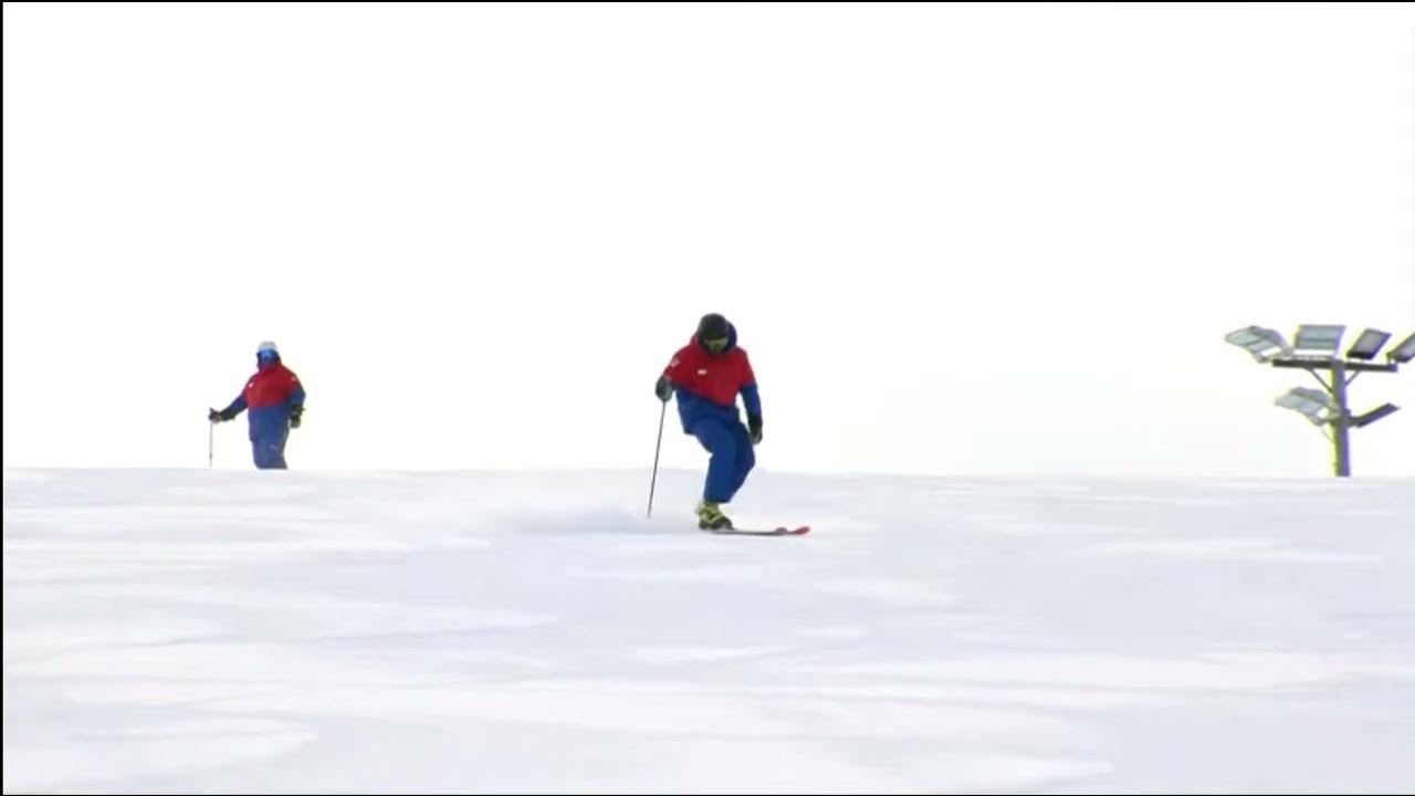 Short Pivoted Telemark Turn with Heavy Edge Set YouTube