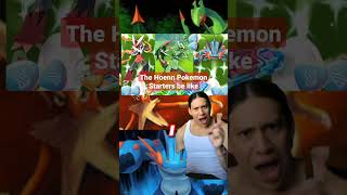 The Hoenn Pokemon Starters be like #pokememes #shorts