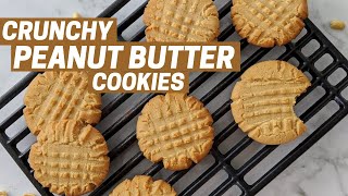 How to make CRUNCHY Peanut Butter Cookies by FoodNSpices #PeanutButterCookies