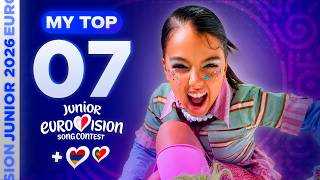 Junior Eurovision 2026: MY TOP 7 (so far) [NEW🇦🇲🇵🇹]