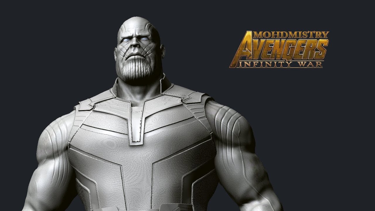 Thanos 3D model Turntable 2 YouTube