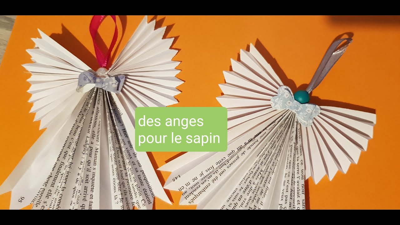 Tuto Ange papiers livre tuto facile #scrapbooking # - YouTube