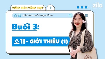 Buổi 3: 소개 Giới thiệu (P1) - TIẾNG HÀN MIỄN PHÍ SƠ CẤP 1 | Zila Education