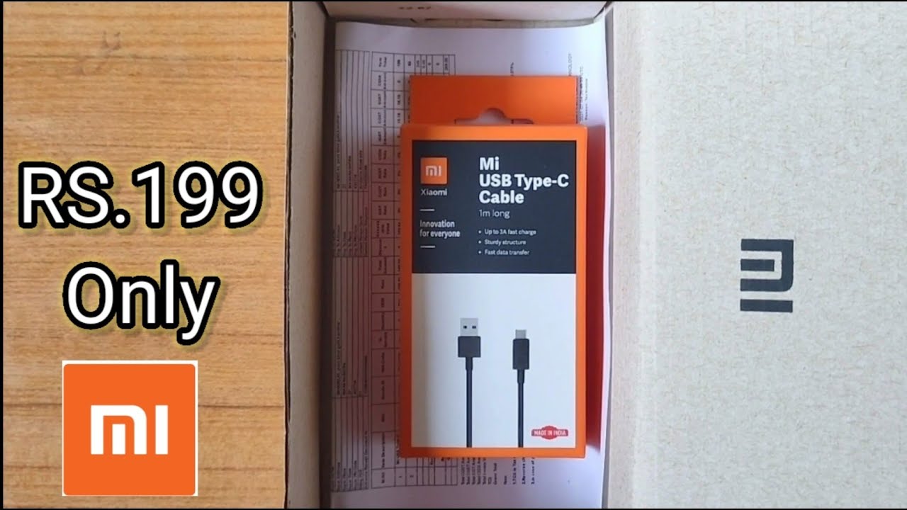 Mi USB type C cable unboxing ⚡- #3