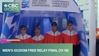 Two Canadian teams in mens 4x200m freestyle relay final at 2026 Junior Pan Pacific Championships
