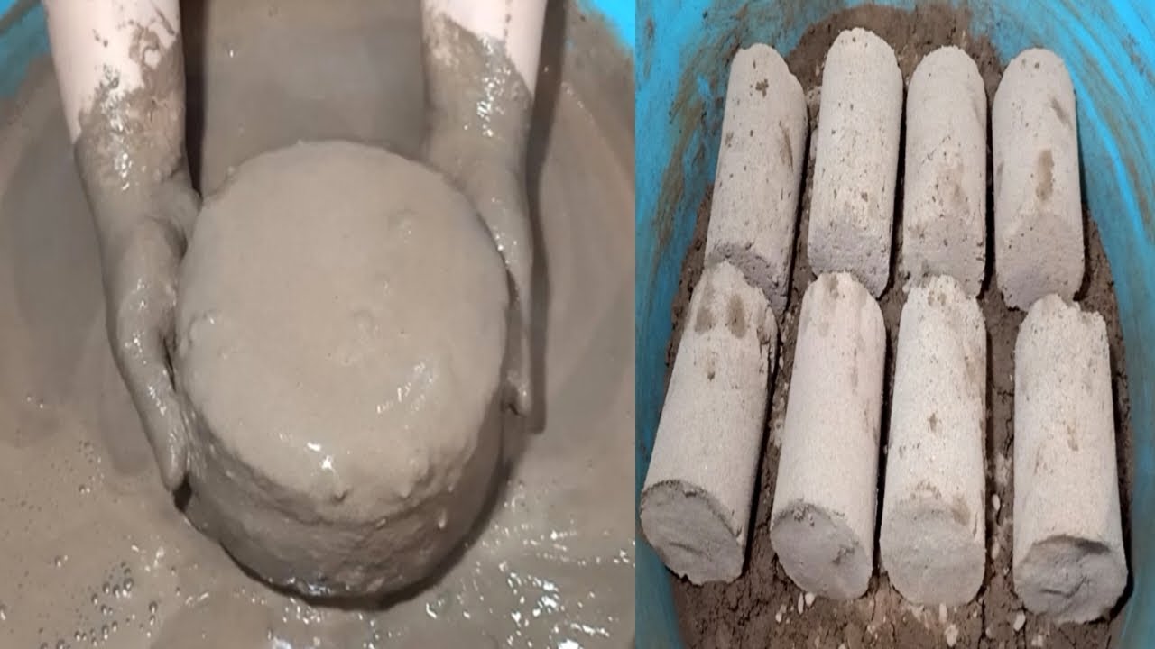 New Video Satisfying Relaxing Crispy Soft Mud Sand Asmr Water Crumbling+Dipping+Paste Play Asmr😋.