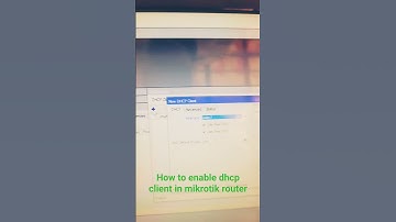 how to enable dhcp client in mikrotik  router #mikrotik