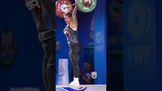 Kate Vibert (81kg 🇺🇸) 145kg / 320lbs C&amp;J Slowmo! 2024 World Cup #weightlifting #slowmo