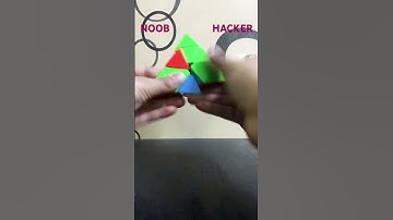 HACKER MOVES ON PYRAMIX RUBIK CUBE #satisfyingvideo #mindgame #eyetest #satisfyingvideos #satisfied