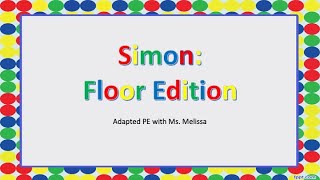 Simon Game on the Floor