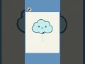 ⭐ Easy Peasy! How to Draw a Cute Cloud Hanging Colorful Rain Droplets  Kids Drawing  #lidoartworks